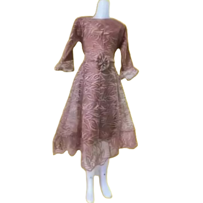 Gamis anak 3-10 tahun / Gamis brukat anak perempuan baju brukat anak cewek Dress anak