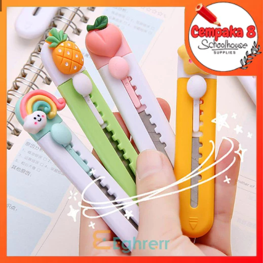 

Cutter Pisau utilitas portabel yang lucu Kartun kreatif mini express kotak Pisau utilitas kantor (bintang) - UTI0273