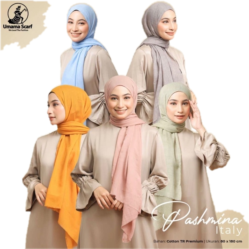 PASHMINA ITALY VOAL UMAMA TEPI RAWIS