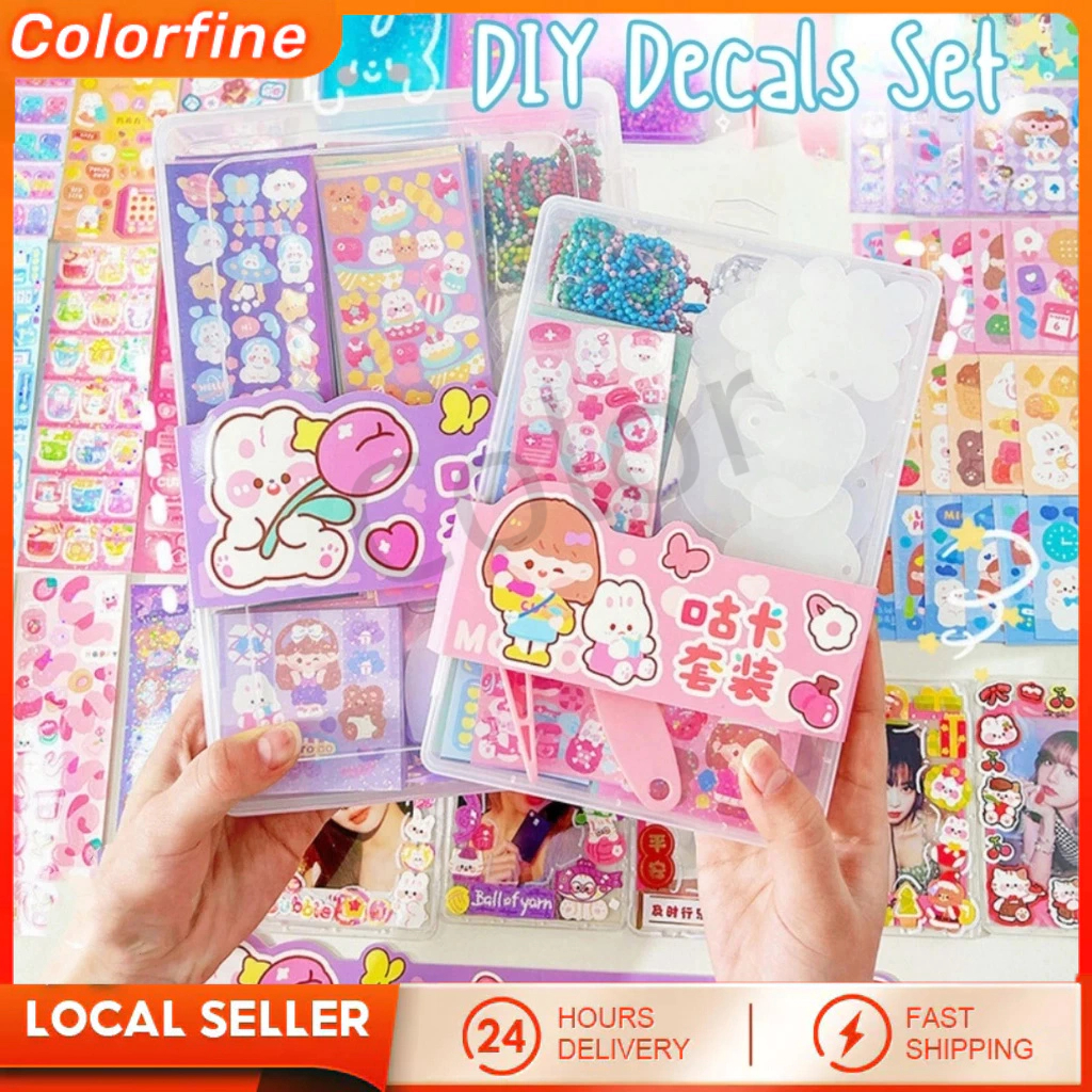 

【COD】327pcs Mainan DIY Gooka Sticker Set Komplit Sticker Dekor dengan