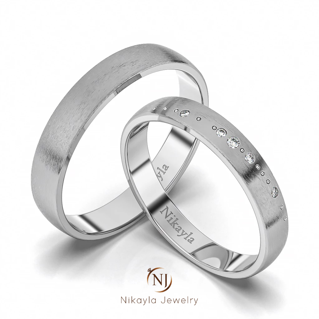 Nikayla Jewelry - Cincin Tunangan Perak Murni Nikayla Jewelry - Couple Rings