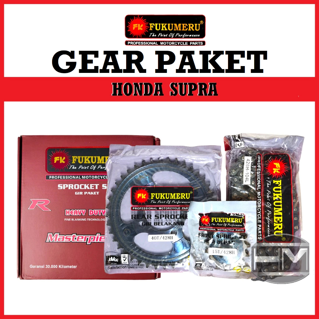 GEAR SET GIR SET PAKET SUPRA Merek FUKUMERU