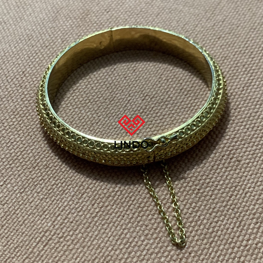 Gelang Lola' Perak (925) (Krom Emas) Toraja (Kode: DC1110210)
