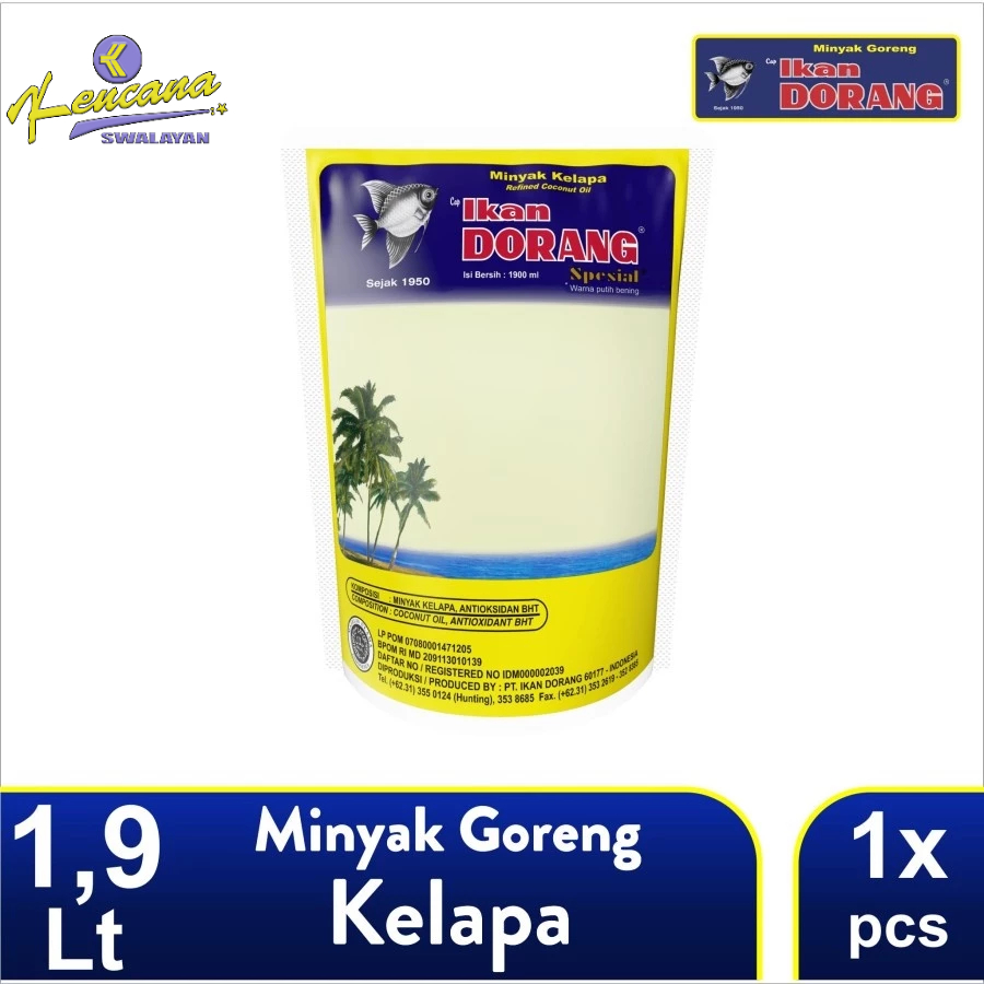 

Ikan Dorang 1.9 Liter Refill Spesial Minyak Goreng Kelapa - 1.9 lt