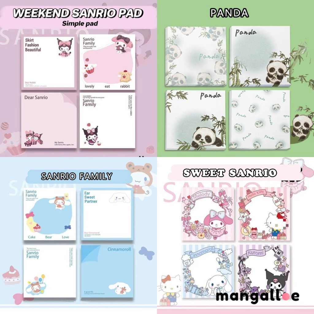 

✨COD Buku Memo Kertas Sticky Note 50 Lembar Sanrio Kuromi Memopad Lucu Aesthetic Sticky Notes Memo Dekoratif Indah Mahasiswa yang Mudah Disobek MG