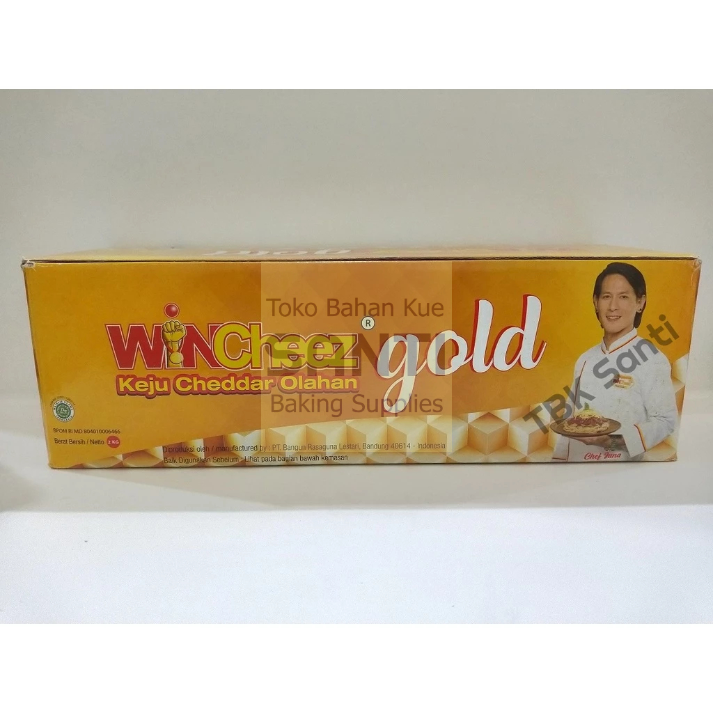 

Wincheez Gold | Keju Cheddar Olahan Keju Balok | 2 Kg