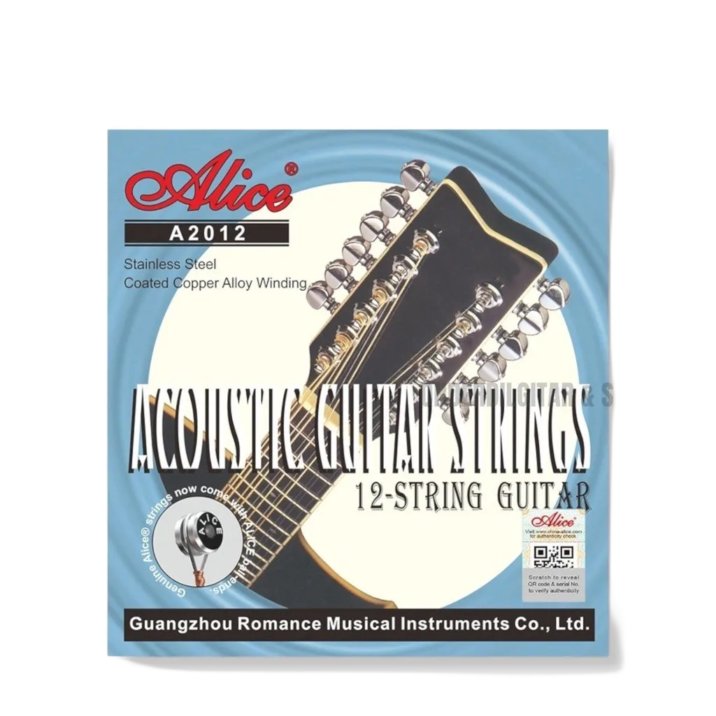 Senar Gitar Akustik String 12 Senar Alice A2012 12 Strings / Alice A2012 12-Strings