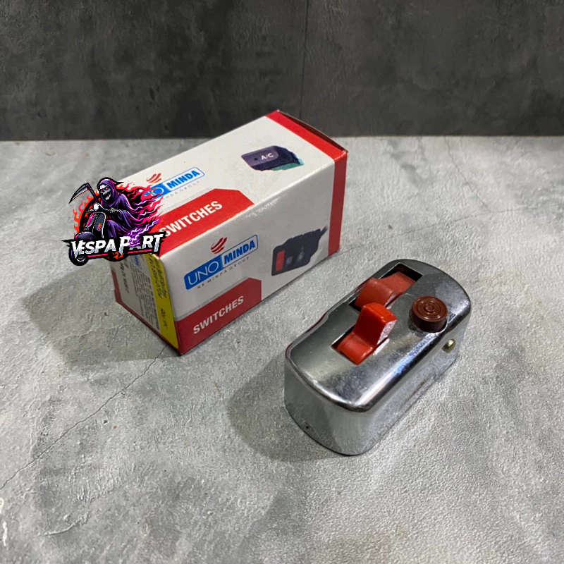 Saklar Lampu Vespa Super Sprint VBB Bajaj MINDA | Saklar Lampu Depan Vespa | Saklar Lampu Reflektor 