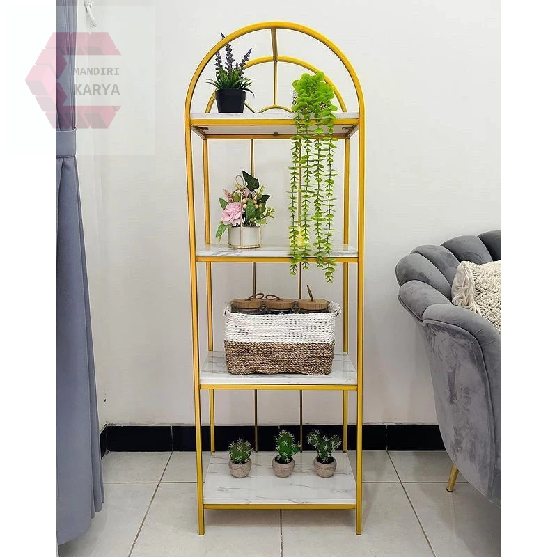 Rak Sudut Elegan untuk Meletakkan Dekorasi Ruang Tamu | Rak Foto