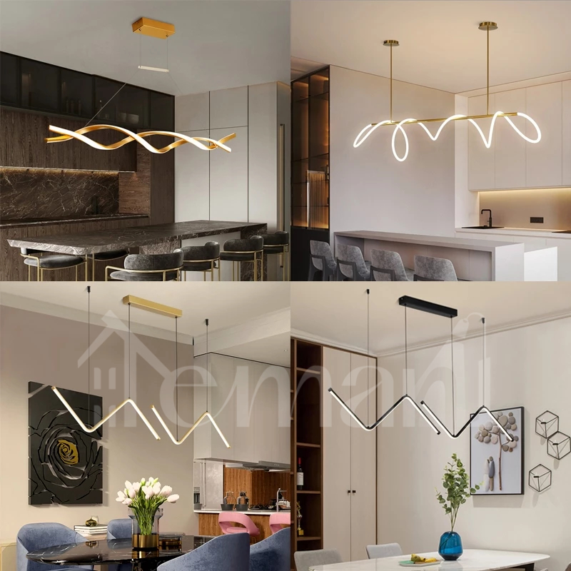 Restoran Lampu Gantung Lampu Gantung Meja Makan Minimalis Nordic Desain Ruang Makan Dekoratif Lampu