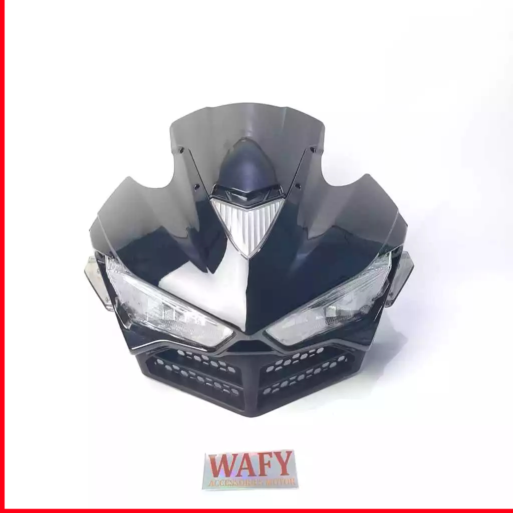 Headlamp R25 Mini Kedok Lampu Depan Model Replika Yamaha R25 Kecil Universal Vixion Byson Cb150r Ver