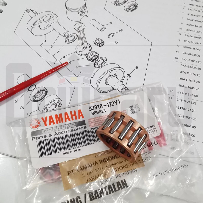 BEARING BAMBU BIG END RXKING - LAHER STANG SEHER RX-KING 93310-422Y1