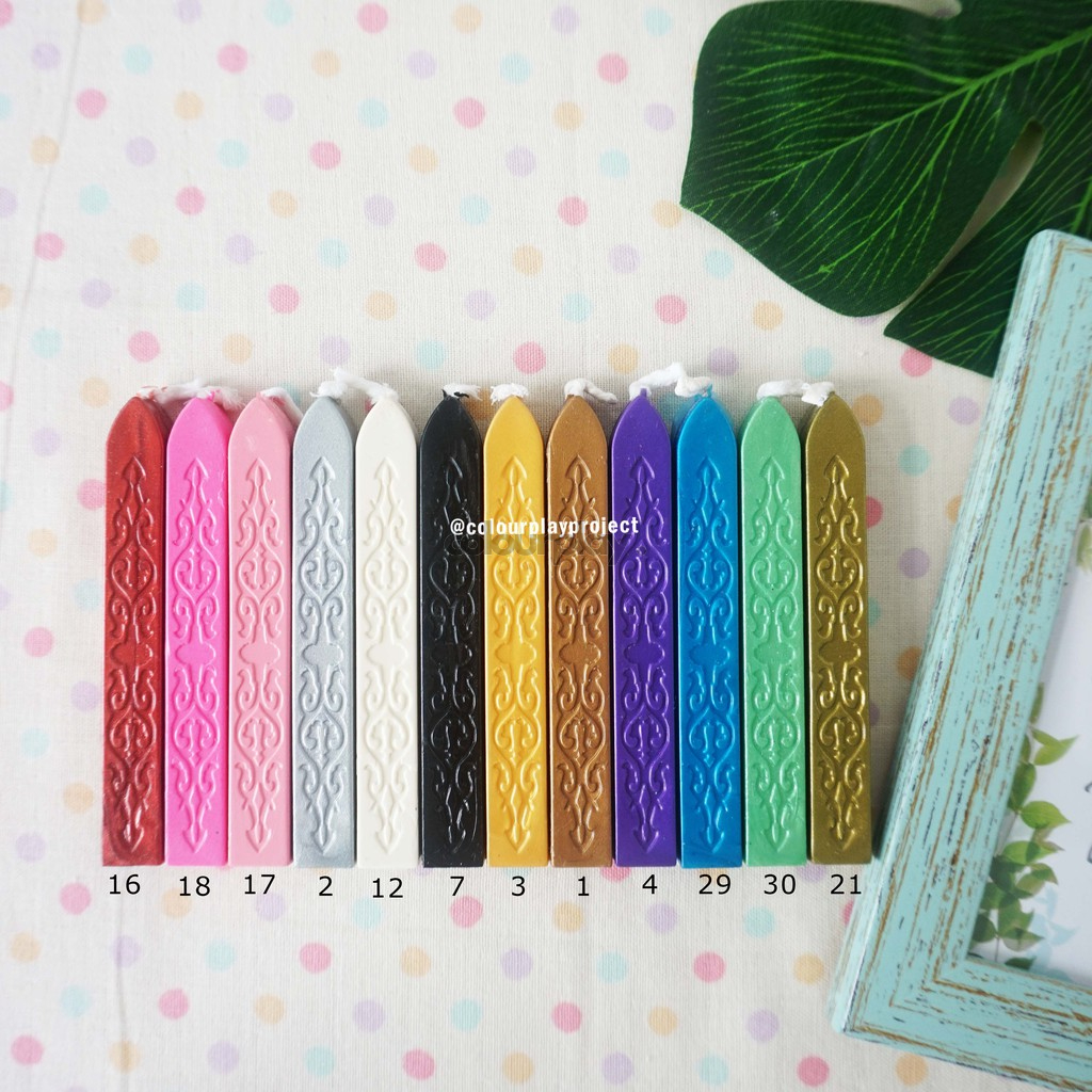 

Wax Stick Seal/Lilin untuk Wax Stamp (dengan sumbu) [Colourplay]