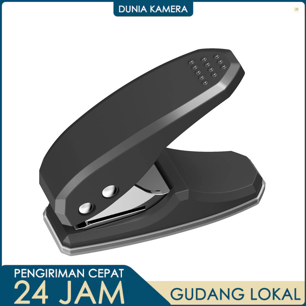 

Mini Metal Single Hole Puncher 1-Hole Paper Punch 8 Sheet Capacity 6mm Holes Reduced Effort with Scraps Collector for Chipboard Art Project Documents Office School Home Supplies