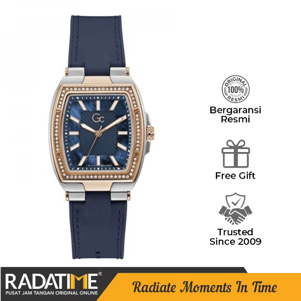 Jam Tangan Wanita Guess Collection Gc Couture Tonneau 100% Original Y90002L7MF