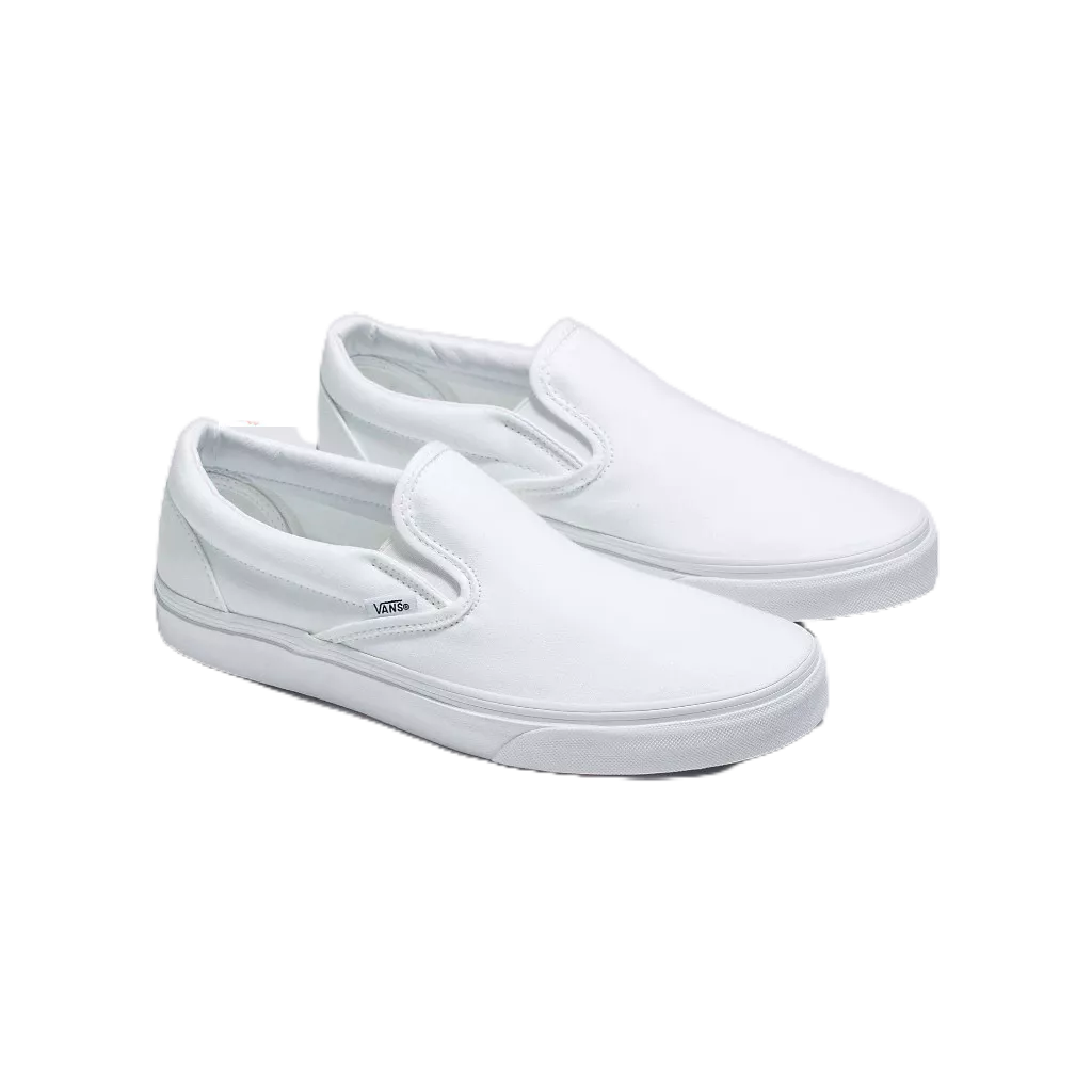 [ TERLARIS ] SEPATU PRIA SLIP ON CLASSIC FULL WHITE NBIB SEPATU WANITA SLIP ON KASUAL PUTIH POLOS PR