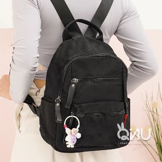 [ QINU ] Tas Ransel Wanita QiNU Urban Korea Style - Yuna Backpack - 9756