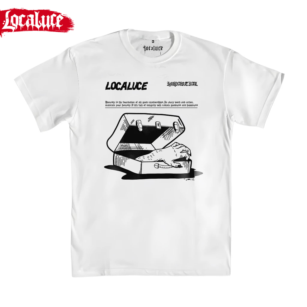 LOCALUCE Refox - Kaos Distro Putih Pria