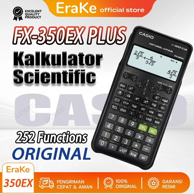 

Kalkulator Scientific Casio FX-350ES PLUS/FX-991ES PLUS Calculator Scientific 252 Functions Original