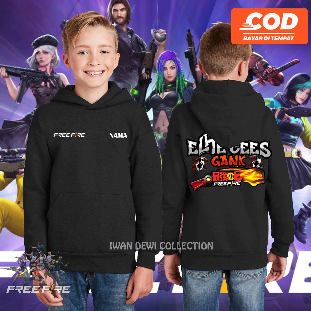 Hodie hoodie sweater anak epep freefire ff elite cees anak laki-laki murah distro - hoodie jumper fr