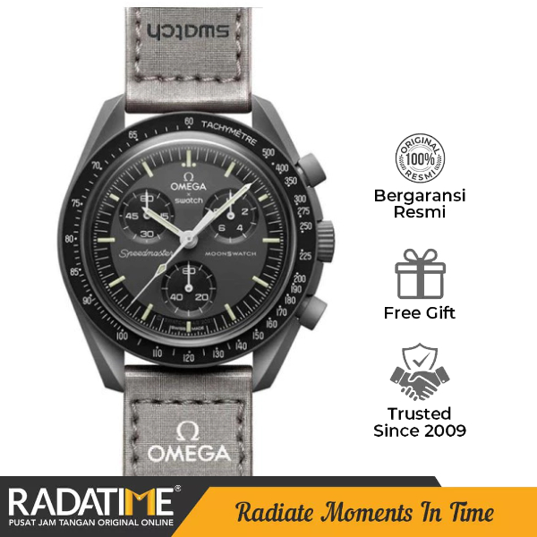 Jam Tangan Original Swatch X Omega Bioceramic Moonswatch : Mission To Mercury