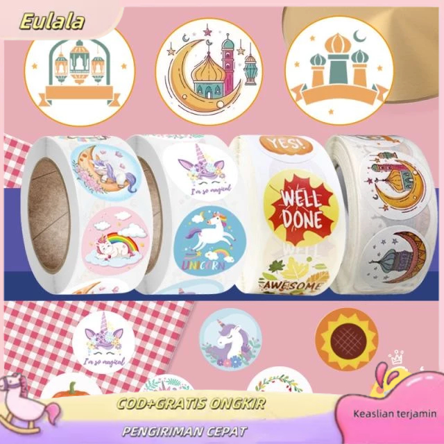 

Eulala Stiker Label Berperekat / Label Alat Tulis Kantor / Dekorasi Label Stiker Thank you