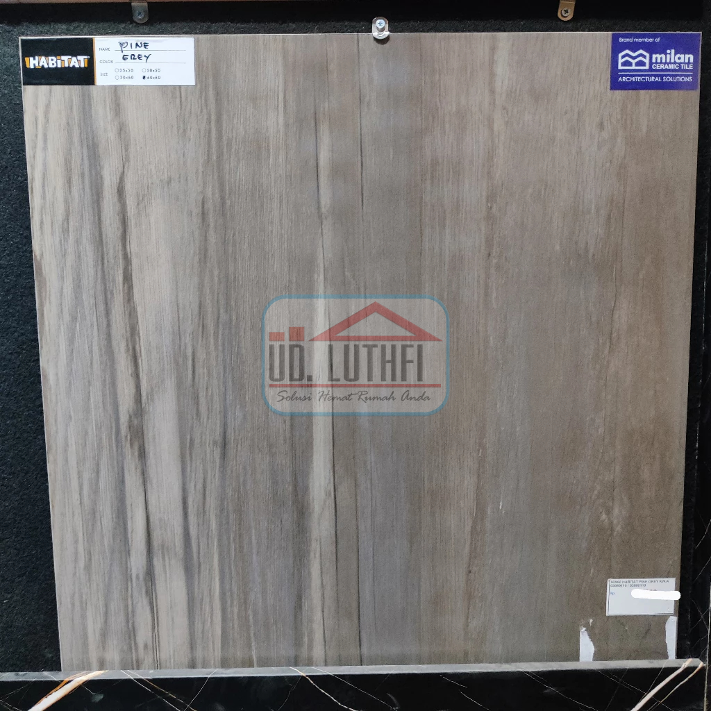 Keramik Lantai Kasar 60x60 Habitat Pine Grey