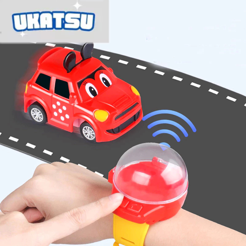 Mini Watch Remote Control Mobil 2.4G Lucu Sensor Inframerah RC Mobil Mainan Kecil Anak Hadiah | Jam 