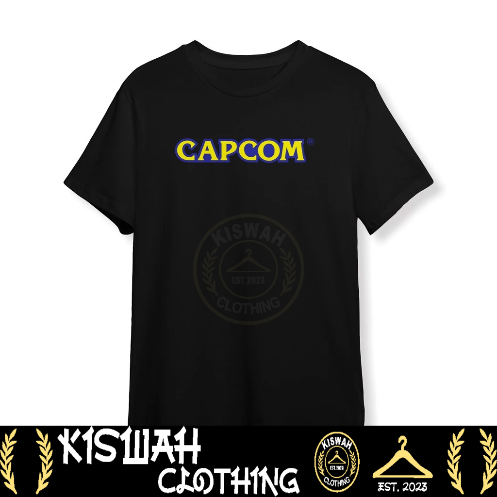 Kaos Tshirt Capcom Logo Baju Game