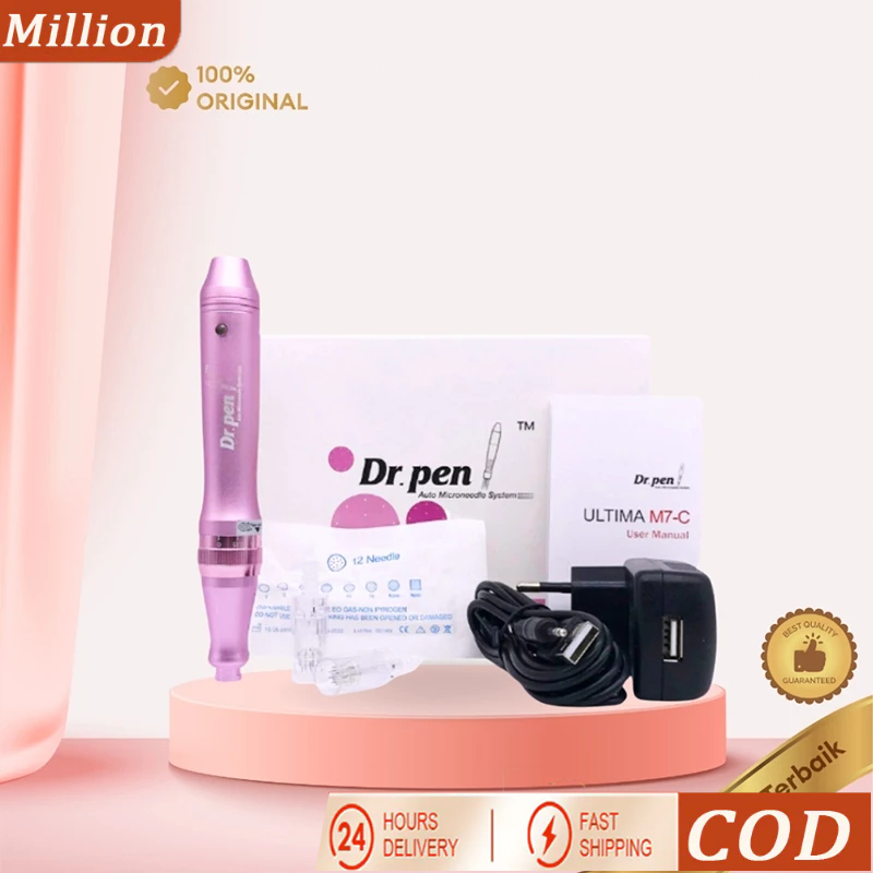 【COD】DR PEN M7 WIRELESS & NON-WIRELESS ORIGINAL Mesin Dr Pen Electric Dermapen Jarum Nano