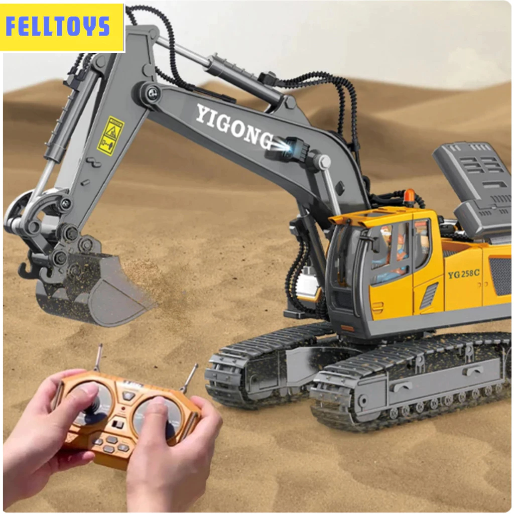 Mainan Excavator Remote Control 11 Chanel Excavator YIGONG 2.4Ghz Beko Excavator