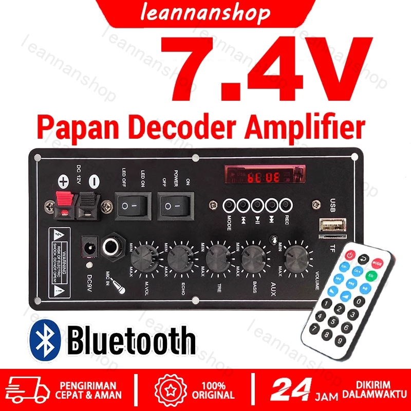 Papan Decoder Amplifier Audio 7.4V speaker /AMPLI Power Amplifier MP3 Bluetooth Module BOARD 7.4V sp