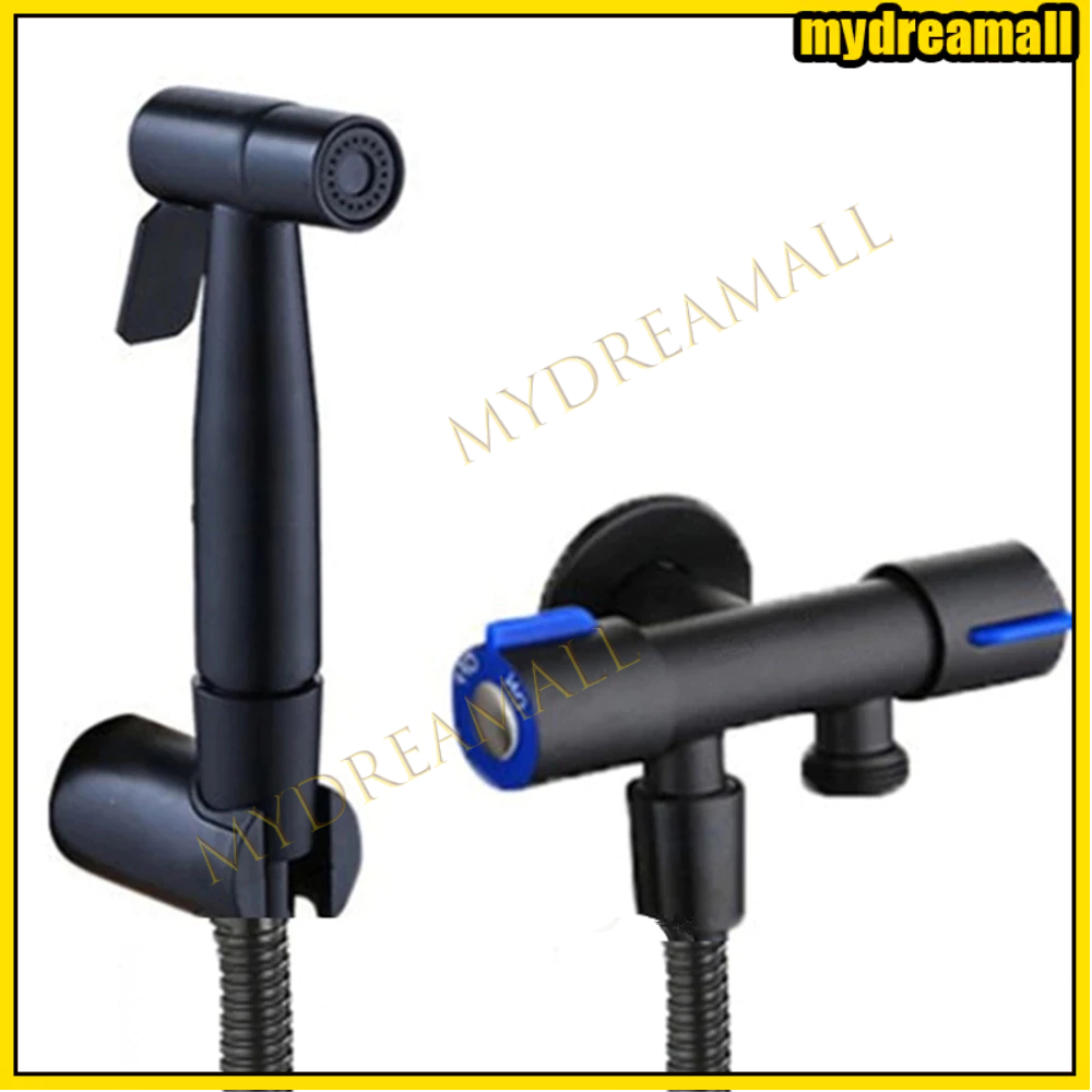 DISKON Ready stock SUS 304 Kran Shower Double / Kran Cabang 2 / Jet Washer Toilet / Kran Toilet