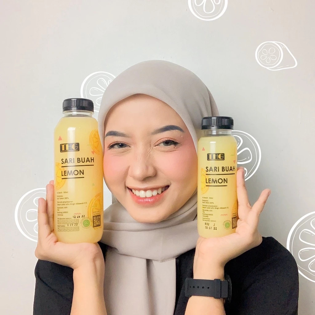 

BPOM 500ml THG LEMON Sari Lemon Jus Lemon Murni 100% Jus Halal Alami