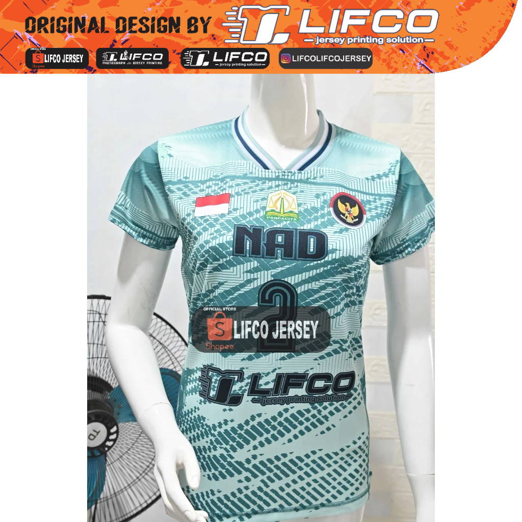JERSEY LIFCO ORIGINAL BULAN KEMERDEKAAN NUSANTARA SERIES  CEWEK -NAD-