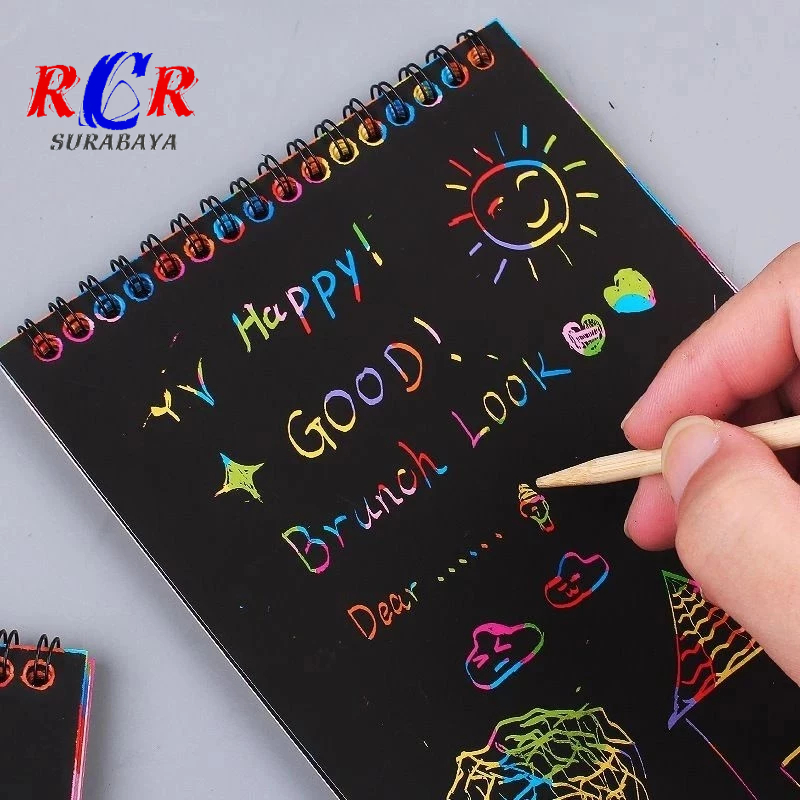 

Magic Scratch Note Buku Gambar Gores