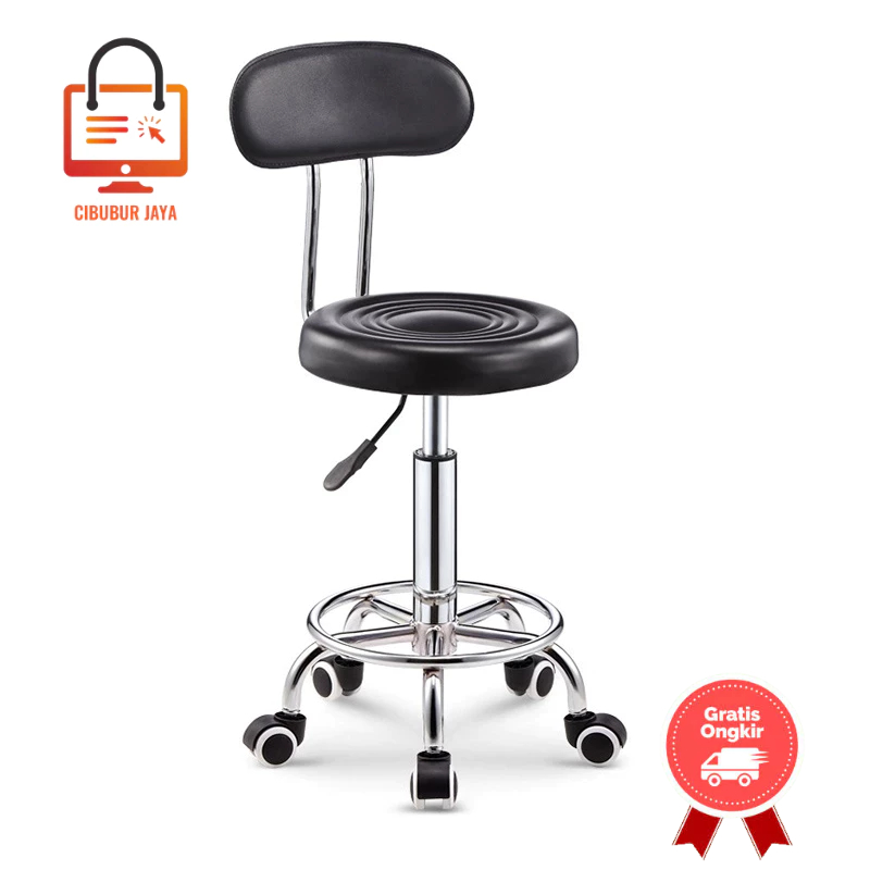 CIBUBUR JAYA GRATIS ONGKIR BALI KURSI BAR BULAT SANDARAN PREMIUM KURSI BAR HIDROLIK BAHAN BESI DUDUK