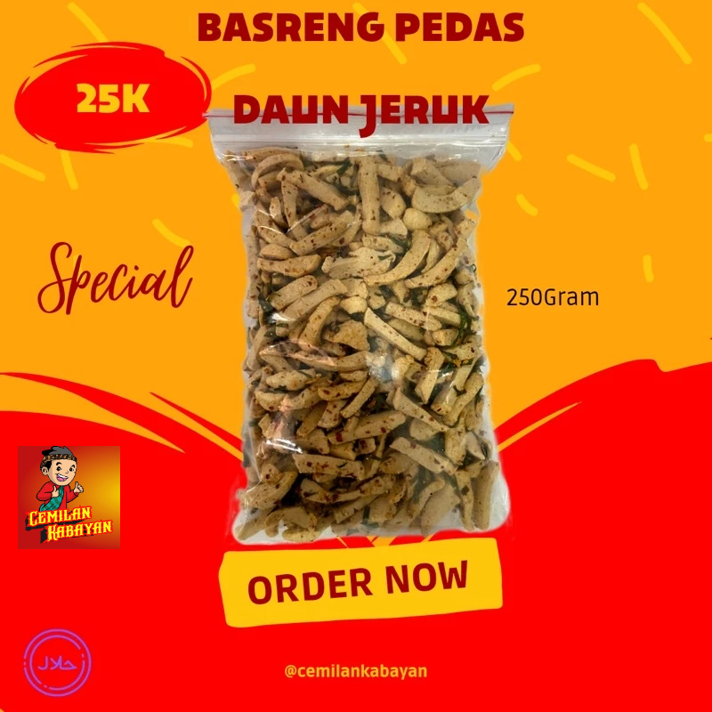 

BASRENG DAUN JERUK PEDAS 250gr