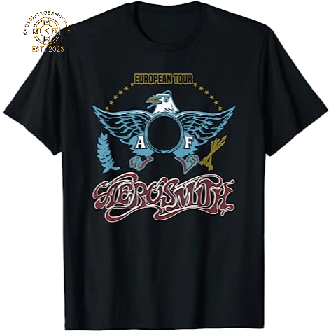 BAJU KAOS Unisex Aerosmith - European Tour T-Shirt