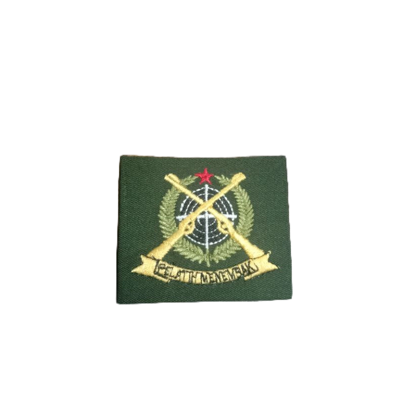 bordir atribut seragam TNI timbul