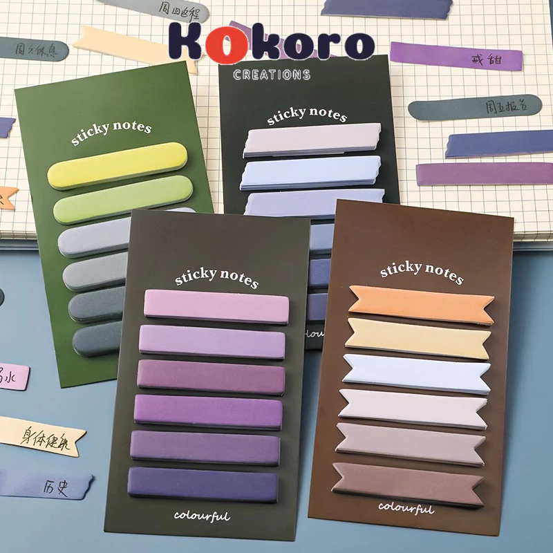 

KokoroCreations - [SK14] Sticky Notes Gradient Classicfy Memo Note Klasik 6 Baris