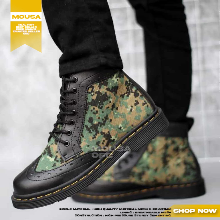 Sepatu Boots Tinggi Casual Pria