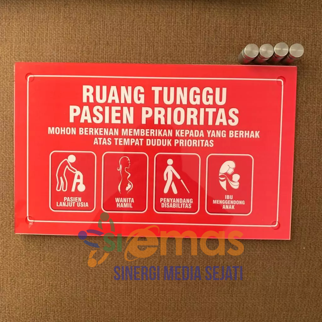 

Papan Akrilik Ruang Tunggu Pasien Prioritas | Acrylic Ruang Tunggu Priortas | Disabilitas