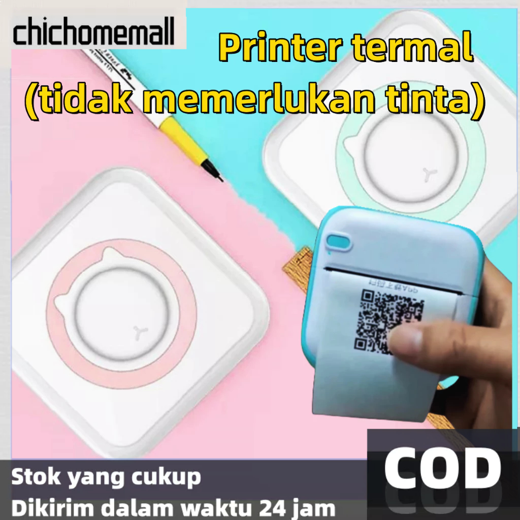 Pencetakan tanda terima waybill printer seluler portabel / printer bluetooth mini / mesin printer te
