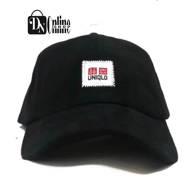 COD PROMO TERMURAH Topi Uniqlo Hitam / topi baseball / topi pria distro / topi hitam pria / topi pri