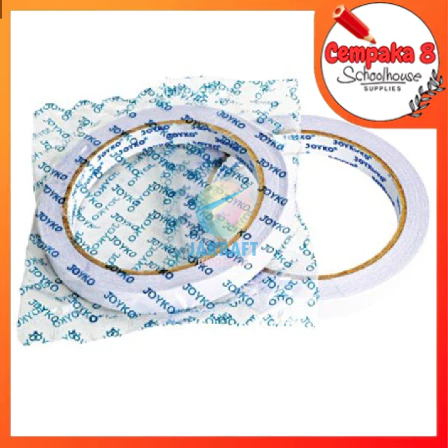 

(1 Roll) Double Tape Perekat Ganda 2 Sisi JOYKO 12 mm x 15 Yard (1/2'' Blue Core) 12mm x 15Y