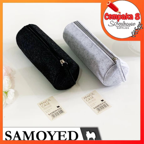 

Tempat / Kotak Pensil / Dompet / Pouch Kain Felt Samoyed PCCS-F01 (bulat black) - UTI0144