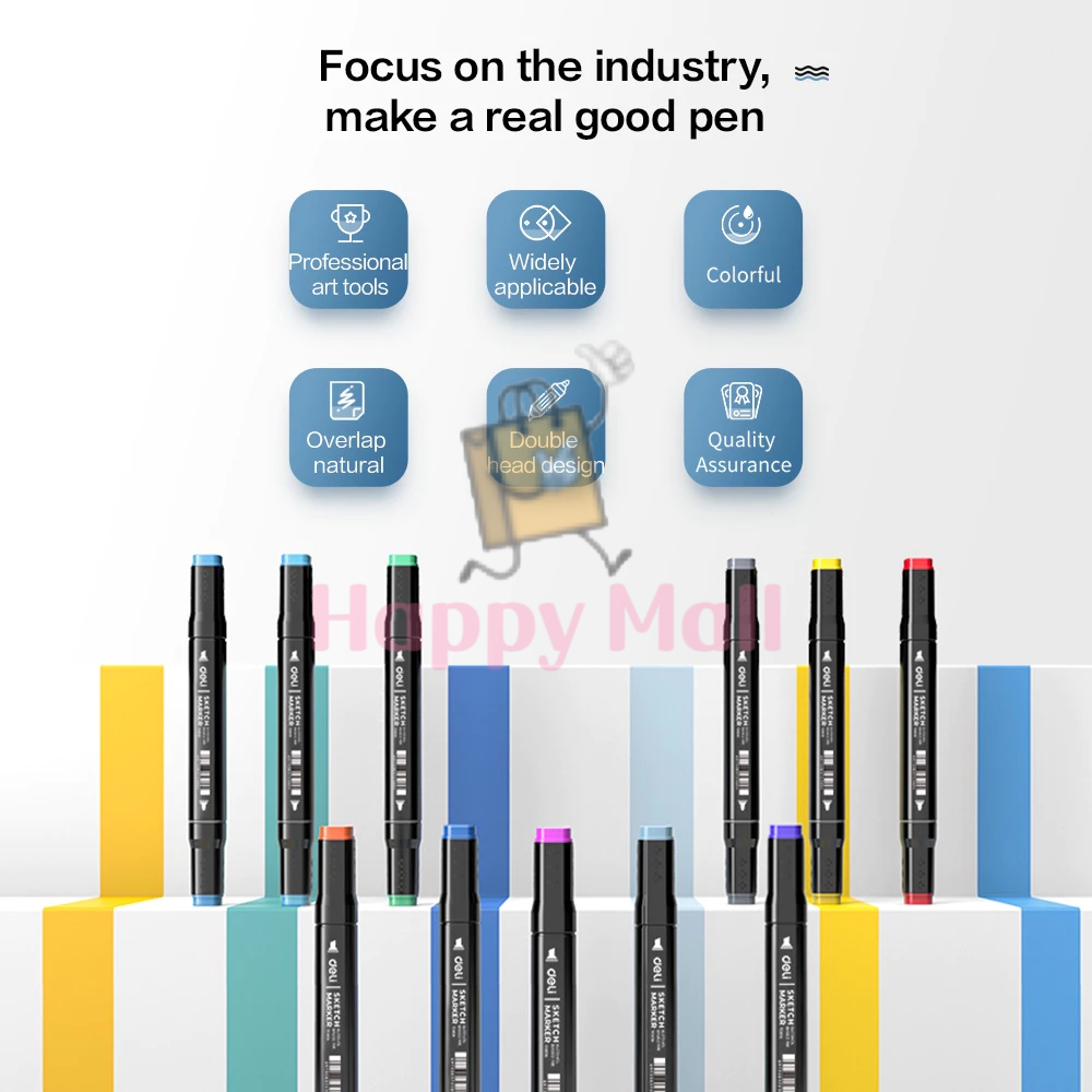 【Harga-Minimum】COD Touch 120/80/60/36 Warna Sketsa Spidol Umum General Marker Set Animation Markers