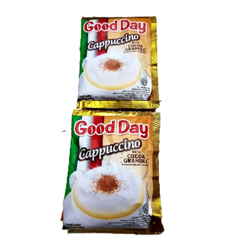 

Good Day Capuccino Kopi Bubuk Instan 25 gram 1 Renceng isi 10 Sachet