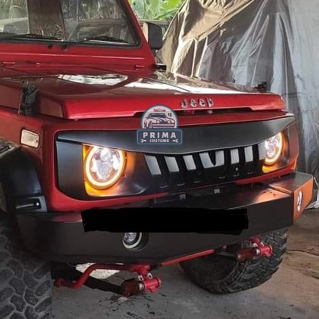 GRILL CUSTOME JIMNY KATANA MODEL LAMPU BULAT MATA SIPIT